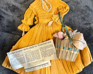 Vintage Crepe Paper-Doll
