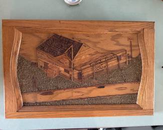 Wood Carved Wall Hanging~Turtle Point Bait