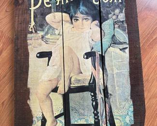 Vintage Pears Soap Wood Panel Sign