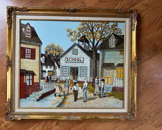 H Hargrove “School House” Wall Hanging