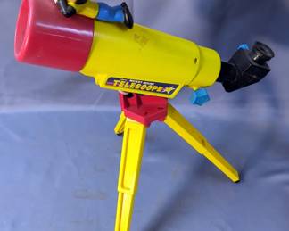 Disney Mickey Mouse Telescope, Walt Disney Mouse-Ka-Masters Junior Pro Badminton Racket, Model WD-203, Mickey Mouse Fishing Pole, And More, Qty 6