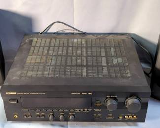 Yamaha Natural Sound AV Receiver With Cinema Display, Model R-V1105, Powers On And JVC Bookshelf Speakers, Model UX-B1004, Qty 2