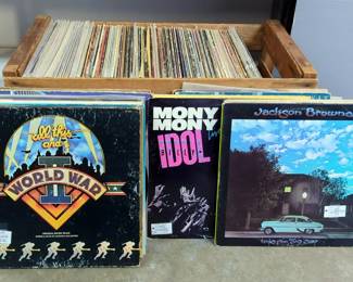 Record Assortment Including, The Beatles, Olivia Newton-John, Barbra Streisand, Art Garfunkel, And More, Contents Of Crate