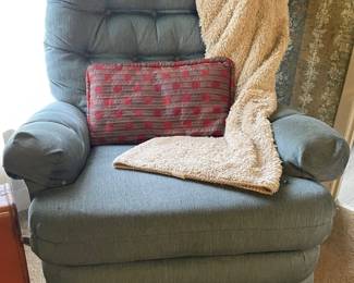 BLUE RECLINER ROCKER