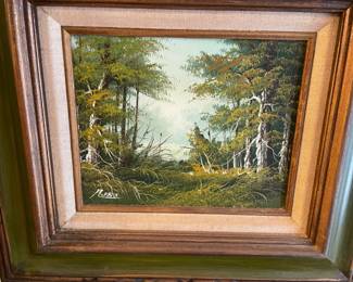 SIGNED R FARR OIL ON CANVAS