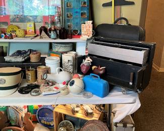 VINTAGE DOCTOR BAGS FANS, METAL ROLLER SKATES