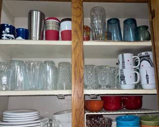 Glasses, Mugs, Small Bowls