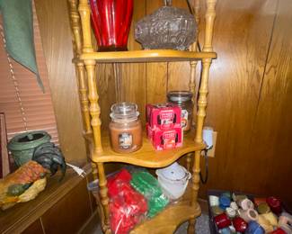 Vintage cookie cutters, Yankee Jar candles, Yankee tea lights