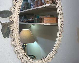 Oval wall mirror