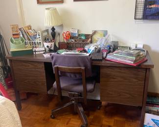 Mid Century Office Desk and Chair