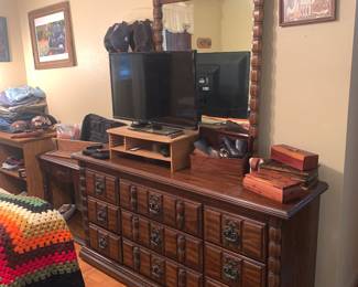 Mediterranean Dresser with Mirror
