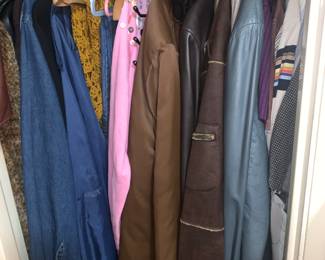 Variety of Coats and Jackets some vintage 