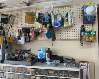 Variety of Tools, Screws, Nuts and Bolts