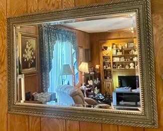 Large wall mirror
