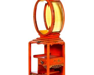 Lot 49: Unique Chinoiserie Vitrine Etagere Cabinet