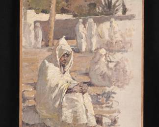 Lot 253: Attr. Anna Richard Brewster Seated Orientalist