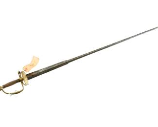 Lot 158: French 18th C. Colichemarde Small Sword Epee