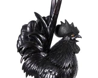 Lot 322: Japanese Meiji Bronze Hen Chick Bronze Koro Censer