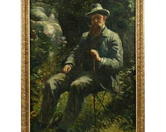 Lot 16: Large Alfred Bastien Portrait of Isidore Verheyden