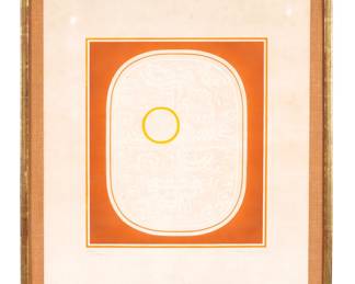 Lot 243: 1969 Marjan Pogacnik Embossed Screenprint