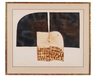 Lot 242: 1967 Janez Bernik Open Book Aquatint