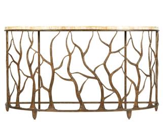 Lot 210: Tommy Bahama Los Altos Travertine Console Table