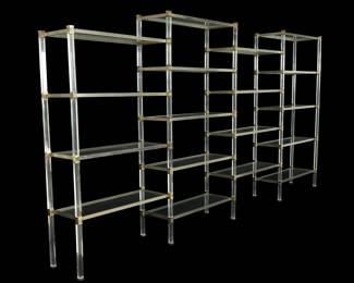 Lot 43: Attr. John Vesey Large Multi Section Etagere