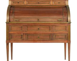 Lot 115: French Cylinder Roll Desk