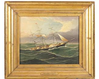 Lot 168: Attr. James Buttersworth Young American Clipper