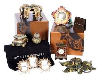 Lot 309: Nine Piece Jay Strongwater Objets De Virtu
