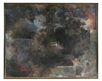 Lot 81: Exhibited Tel Aviv Avigdor Arikha 1960 Blue Painting