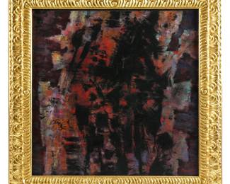 Lot 80: Alfred Manessier 1973 Passion I Abstract Painting