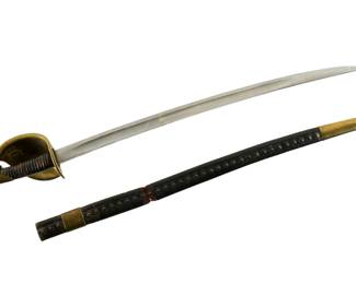 Lot 128: US Civil War Ames Model 1860 Naval Cutlass