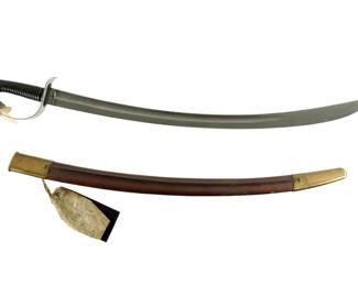 Lot 245: Rare British Model 1896 Mountain Artillery Saber