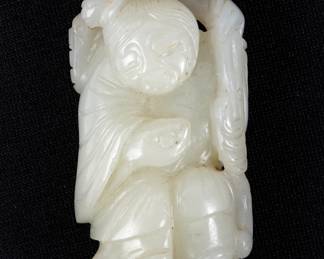 Lot 233: Chinese Carved Jade Figure