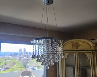 crystal chandelier. bring an electrician 