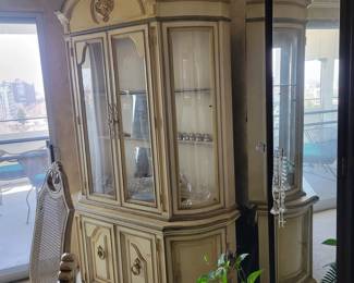French Provential corner  china cabinet