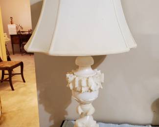Pair of Alabaster lamps 