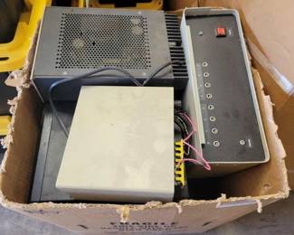 #2558 • 1 Box of Lab and Sound Equipment
