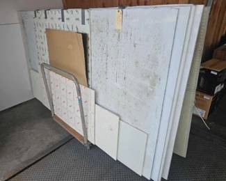 #1502 • 7) 4' x 8' Sheets of Plastic and 15 Misc Sizes
