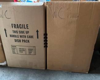 #3150 • Box of Flashlight ,Saws,Plaster of Paris,Paint Sprayer,Tie Down Straps & more
