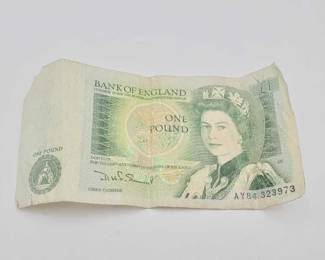 #642 • Bank of England One Pound Banknote
