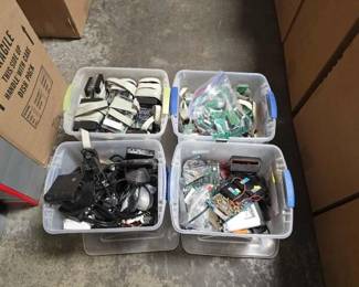 #2106 • (4) Totes of Robotic Components
