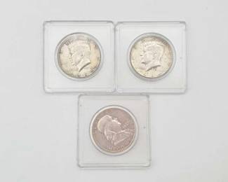 #624 • 90% Silver Kennedy Half Dollars & Franklin Half Dollar

