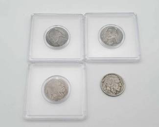#630 • (4) War & Buffalo Nickles
