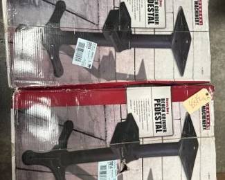 #3188 • 2 Central Machinery Heavy Duty Bench Grinder Pedestal

