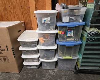 #2110 • (12) Totes of Robotic Components
