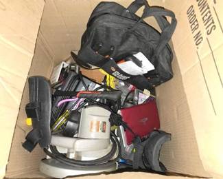 #2282 • Black & Decker Tool Bag, Skilsaw, Power Drill, Air Compressor, Miscellaneous Hand Tools
