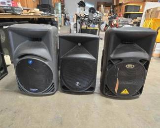 #2054 • (3) Powered Speakers
