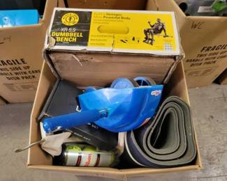 #2562 • 1 Box of Exercises Equipment
